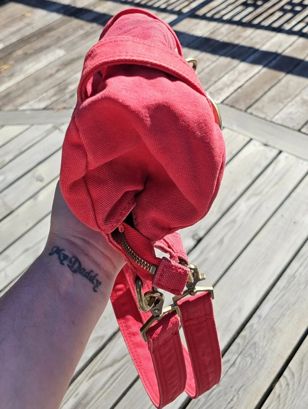 Vintage Diesel Red Denim Hobo Bag - 🔥 RARE & ARCHIVAL 🔥